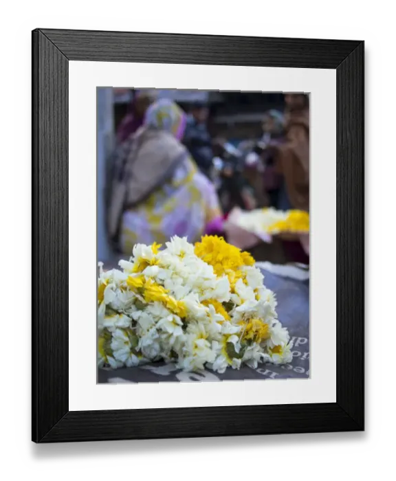 Framed Print : Flowers for sale at Udaipur, Rajasthan, India Framed Print : Flowers for sale at Udaipur, Rajasthan, India