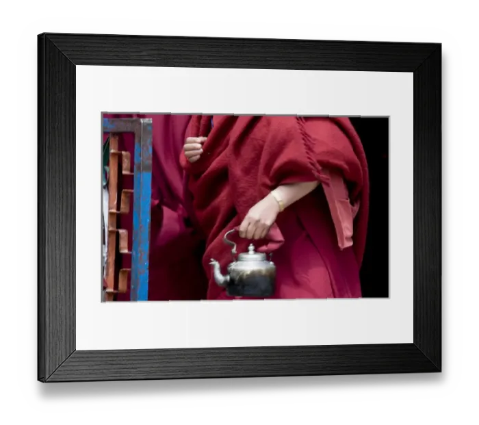 Framed Print : Thukje Chuling Nunnery in Tawang, Arunachal Pradesh, northeast India, hands of a