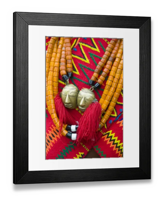 Framed Print : Wakching Village, Nagaland, northeast India, close up of traditional Naga woven sash Framed Print : Wakching Village, Nagaland, northeast India, close up of traditional Naga woven sash