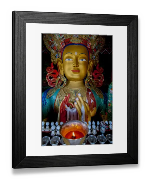 Framed Print : India, Jammu & Kashmir, Ladakh, Leh, the two story high Maitreya Buddha at Thiksey Framed Print : India, Jammu & Kashmir, Ladakh, Leh, the two story high Maitreya Buddha at Thiksey