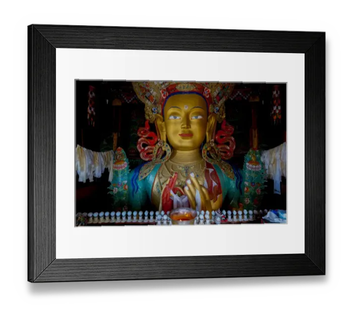 Framed Print : India, Jammu & Kashmir, Ladakh, Leh, the two story high Maitreya Buddha at Thiksey Framed Print : India, Jammu & Kashmir, Ladakh, Leh, the two story high Maitreya Buddha at Thiksey