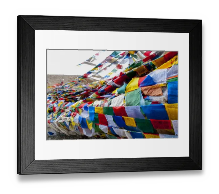 Framed Print : India, Jammu & Kashmir, Ladakh, Namshangla Pass strings of prayer flags Framed Print : India, Jammu & Kashmir, Ladakh, Namshangla Pass strings of prayer flags