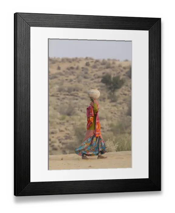 Framed Print : Asia, India, Rajasthan, Manvar, desert, sand dunes Framed Print : Asia, India, Rajasthan, Manvar, desert, sand dunes