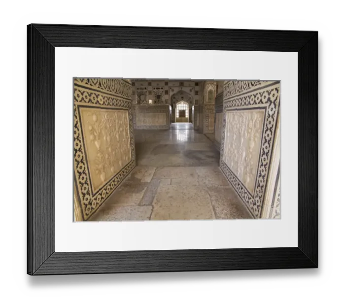 Framed Print : Asia, India, Rajasthan, Jaipur, Amber Fort