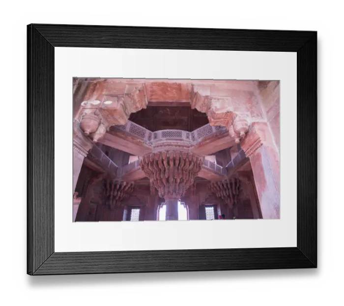 Framed Print : India, Utter Pradesh. Agra Fort (Red Fort) is a UNESCO World Heritage site. It is about 2 Framed Print : India, Utter Pradesh. Agra Fort (Red Fort) is a UNESCO World Heritage site. It is about 2