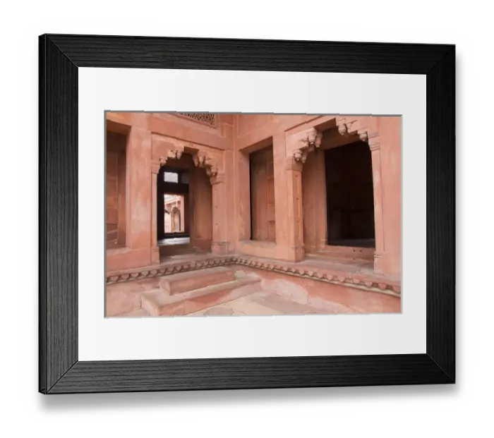 Framed Print : India, Utter Pradesh. Agra Fort (Red Fort) is a UNESCO World Heritage site. It is about 2 Framed Print : India, Utter Pradesh. Agra Fort (Red Fort) is a UNESCO World Heritage site. It is about 2