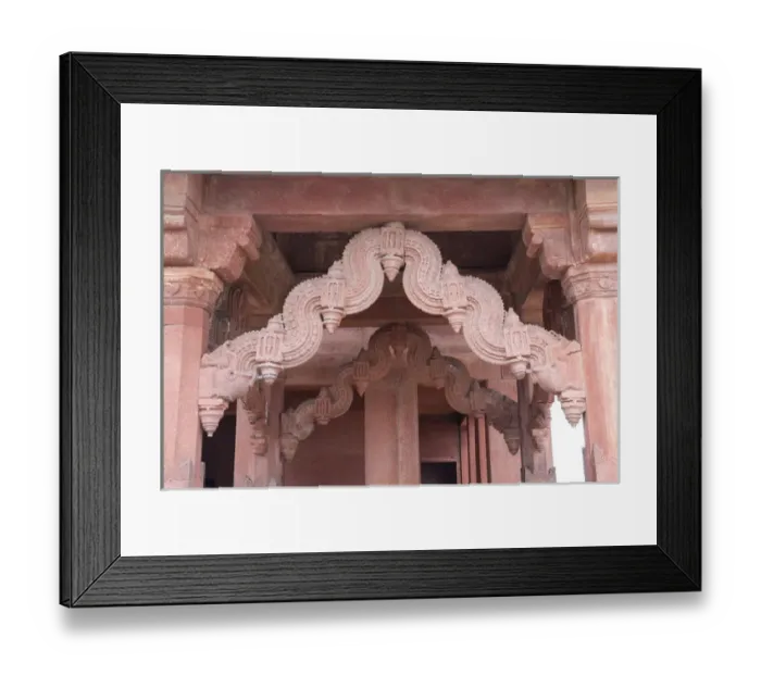 Framed Print : India, Utter Pradesh. Agra Fort (Red Fort) is a UNESCO World Heritage site. It is about 2