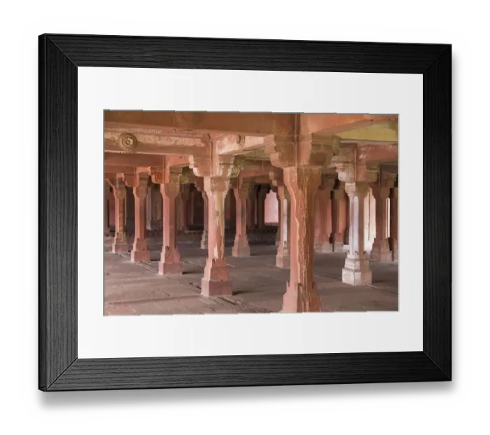 Framed Print : India, Utter Pradesh. Agra Fort (Red Fort) is a UNESCO World Heritage site. It is about 2