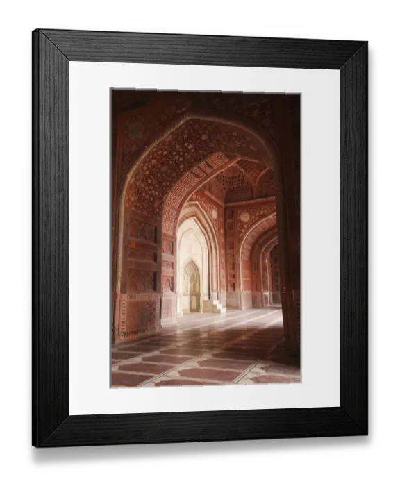Framed Print : Asia, India, Uttar Pradesh, Agra, Taj Mahal, UNESCO World Heritage Site