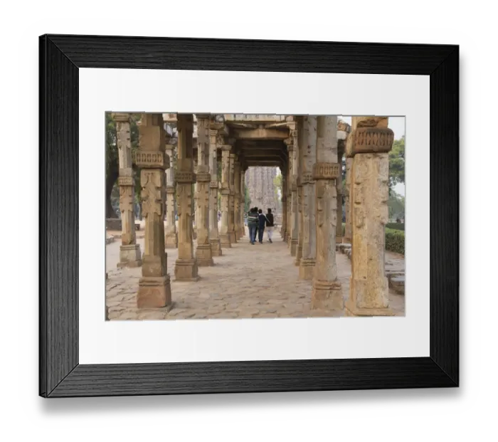 Framed Print : Asia, India Qutb Mosque, New Delhi, Brick minaret, Qutb Minar, UNESCO World Heritage Site Framed Print : Asia, India Qutb Mosque, New Delhi, Brick minaret, Qutb Minar, UNESCO World Heritage Site
