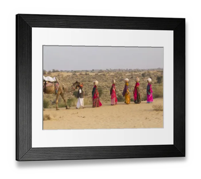 Framed Print : Asia, India, Rajasthan, Manvar, desert, sand dunes Framed Print : Asia, India, Rajasthan, Manvar, desert, sand dunes
