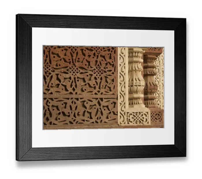 Framed Print : Asia, India Qutb Mosque, New Delhi, Brick minaret, Qutb Minar, UNESCO World Heritage Site Framed Print : Asia, India Qutb Mosque, New Delhi, Brick minaret, Qutb Minar, UNESCO World Heritage Site