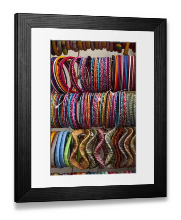 Framed Print : Bracelets, Pushkar, Rajasthan, India