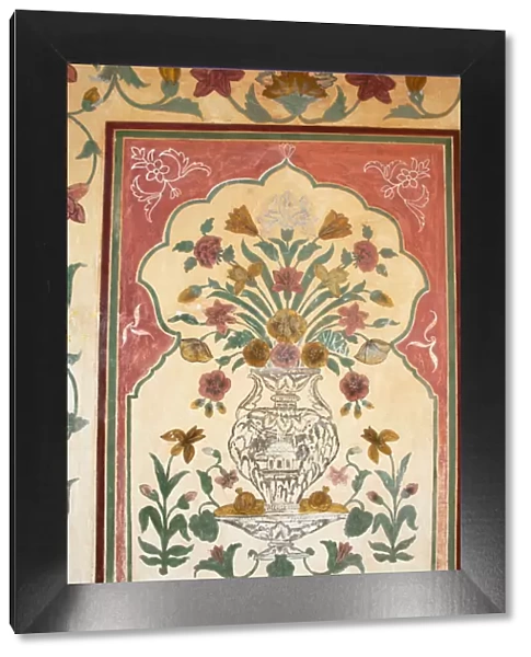 Fresco, Amber Fort, Jaipur, Rajasthan, India