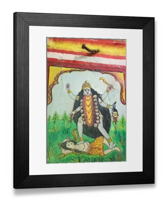 Framed Print : Kali, Shree Laxmi Narihan Ji Hindu Temple, Jaipur, Rajasthan, India