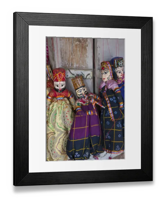 Framed Print : Kathputli, traditional Rajasthani puppets, Pushkar, Rajasthan, India Framed Print : Kathputli, traditional Rajasthani puppets, Pushkar, Rajasthan, India