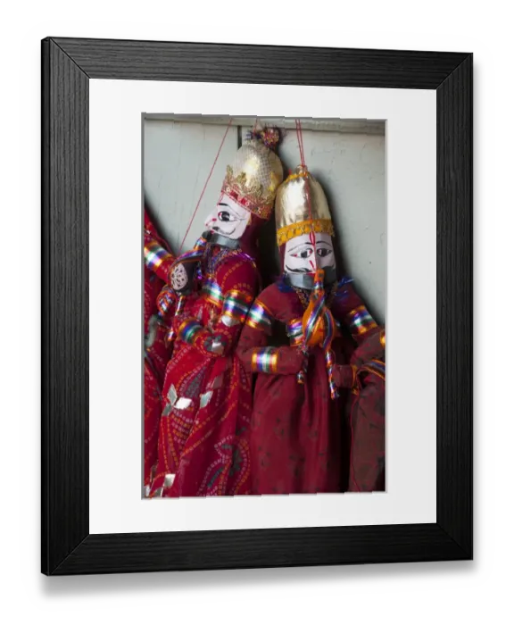 Framed Print : Kathputli, traditional Rajasthani puppets, Pushkar, Rajasthan, India Framed Print : Kathputli, traditional Rajasthani puppets, Pushkar, Rajasthan, India