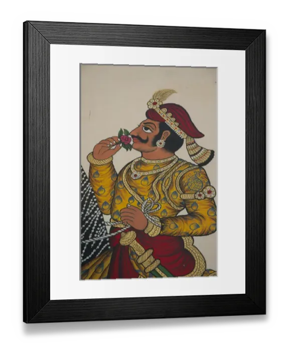 Framed Print : Mural of a prince, City Palace, Udaipur, Rajasthan, India Framed Print : Mural of a prince, City Palace, Udaipur, Rajasthan, India