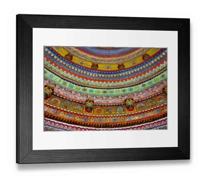 Framed Print : Painted celing of Shree Laxmi Narihan Ji Hindu Temple, Jaipur, Rajasthan, India Framed Print : Painted celing of Shree Laxmi Narihan Ji Hindu Temple, Jaipur, Rajasthan, India