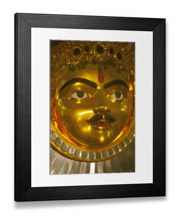 Framed Print : Portrait of a Maharaja made of gold, City Palace, Udaipur, Rajasthan, India Framed Print : Portrait of a Maharaja made of gold, City Palace, Udaipur, Rajasthan, India