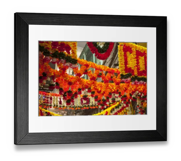 Framed Print : Shops decorated for Diwali, Old Delhi, Delhi, India Framed Print : Shops decorated for Diwali, Old Delhi, Delhi, India