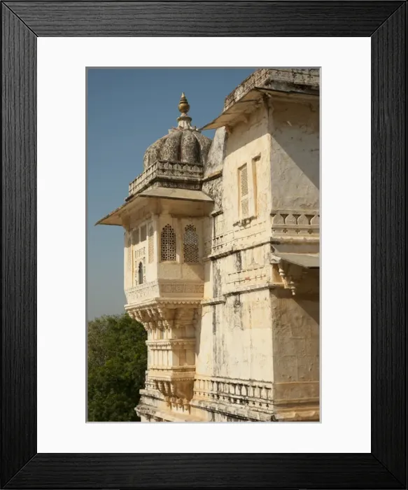 Framed Print : Turret at the City Palace, Udaipur, Rajasthan, India Framed Print : Turret at the City Palace, Udaipur, Rajasthan, India