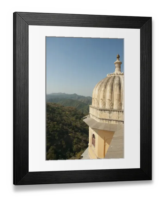 Framed Print : View of the mountains surrounding Kumbhalgarh Fort, Kumbhalgarh, Rajasthan, India
