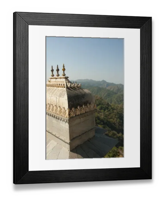 Framed Print : View of the mountains surrounding Kumbhalgarh Fort, Kumbhalgarh, Rajasthan, India
