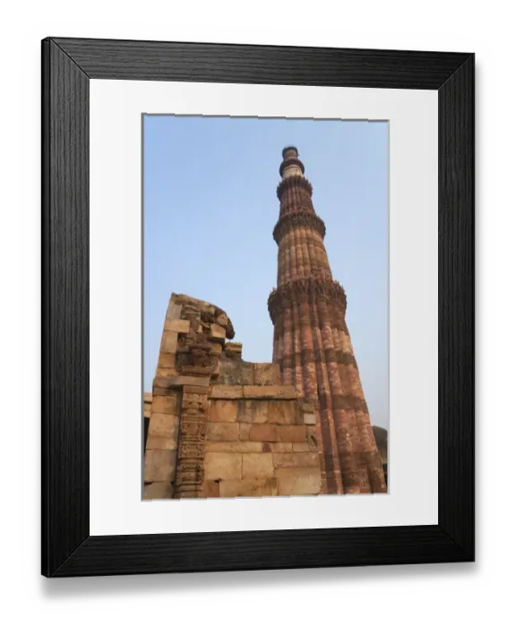 Framed Print : Qutb Minar and its monuments (UNESCO World Heritage site), Delhi, India Framed Print : Qutb Minar and its monuments (UNESCO World Heritage site), Delhi, India
