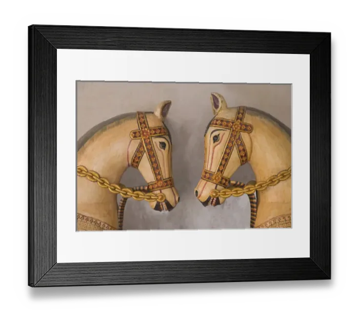 Framed Print : Pottery horses, Jaipur, Rajasthan, India Framed Print : Pottery horses, Jaipur, Rajasthan, India