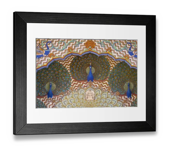 Framed Print : Painting and interior decoration in City Palace, Jaipur, Rajasthan, India Framed Print : Painting and interior decoration in City Palace, Jaipur, Rajasthan, India