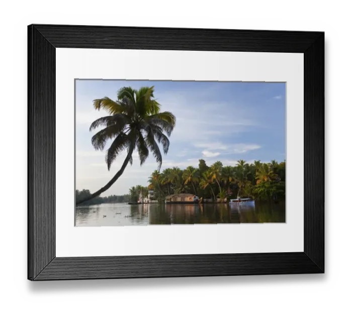 Framed Print : Houseboat, Backwaters, Alappuzha or Alleppey, Kerala, India Framed Print : Houseboat, Backwaters, Alappuzha or Alleppey, Kerala, India