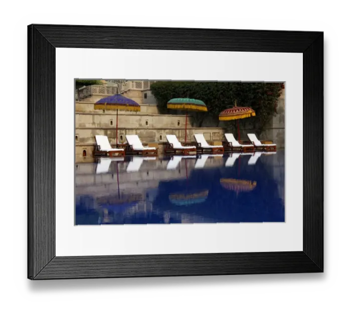 Framed Print : Asia, India, Agra. The outdoor swimming pool at Oberoi Amarvilas in Agra Framed Print : Asia, India, Agra. The outdoor swimming pool at Oberoi Amarvilas in Agra