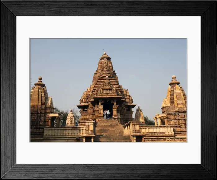 Framed Print : Asia, India, Khajuraho. Lakshmana Temple at Khajuraho