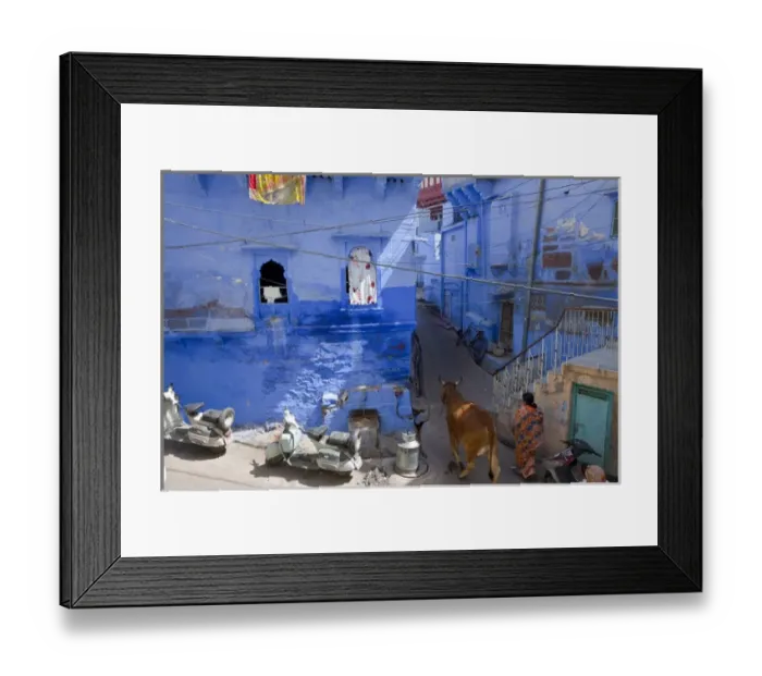 Framed Print : Blue city, Jodhpur, Rajasthan, India Framed Print : Blue city, Jodhpur, Rajasthan, India