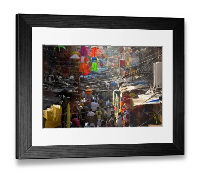 Framed Print : Central bazaar district, Mumbai, India Framed Print : Central bazaar district, Mumbai, India