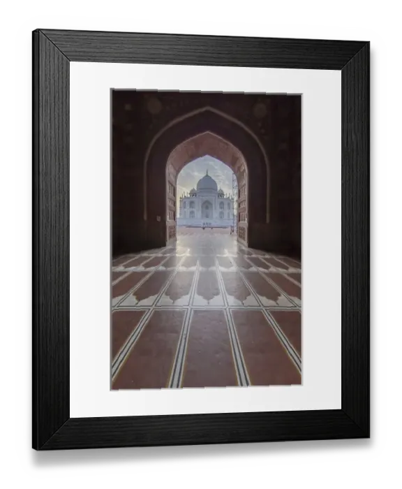 Framed Print : Asia. India. View of the Taj Mahal in Agra, a tomb built by Shah Jahan for his favorite wife Framed Print : Asia. India. View of the Taj Mahal in Agra, a tomb built by Shah Jahan for his favorite wife