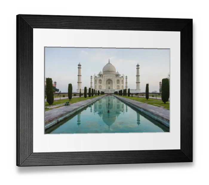 Framed Print : Asia. India. View of the Taj Mahal in Agra, a tomb built by Shah Jahan for his favorite wife Framed Print : Asia. India. View of the Taj Mahal in Agra, a tomb built by Shah Jahan for his favorite wife
