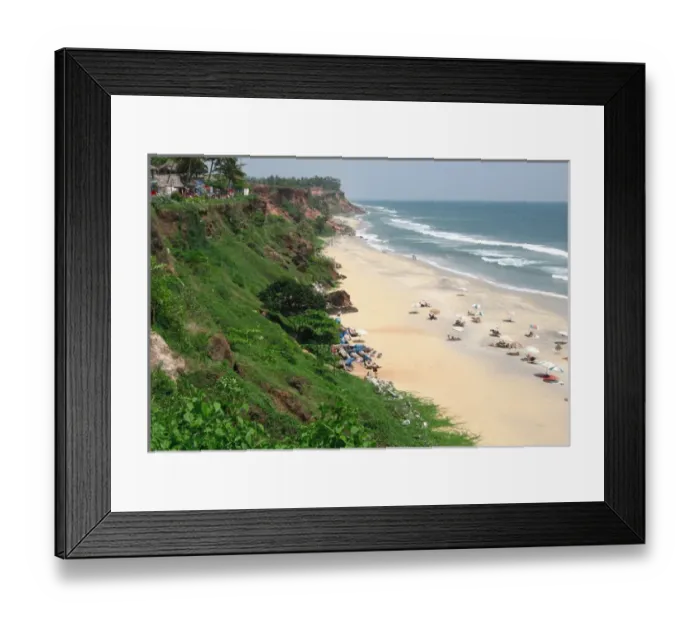 Framed Print : Asia, India, Kerala, Varkala. The cliffs at Varkala beach overlooking the Arabian Sea Framed Print : Asia, India, Kerala, Varkala. The cliffs at Varkala beach overlooking the Arabian Sea