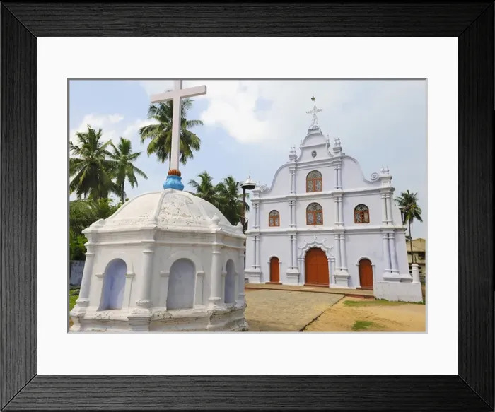Framed Print : Asia, India, Kerala, Kochi (Cochin). A small church in Kochi Framed Print : Asia, India, Kerala, Kochi (Cochin). A small church in Kochi