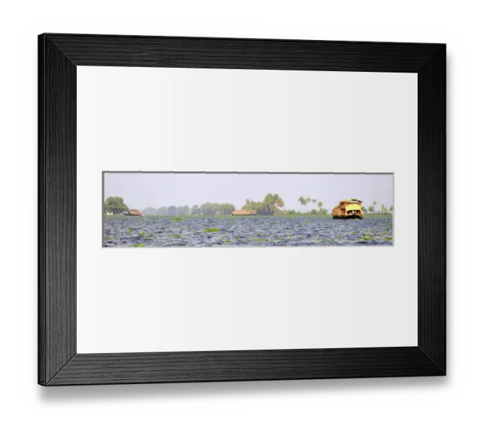 Framed Print : Asia, India, Kerala (Backwaters). Houseboats on the Kerala Backwaters Framed Print : Asia, India, Kerala (Backwaters). Houseboats on the Kerala Backwaters