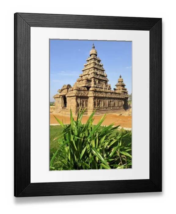 Framed Print : Asia, India, Tamil Nadu, Mahabalipuram. The Shore Temple complex Framed Print : Asia, India, Tamil Nadu, Mahabalipuram. The Shore Temple complex