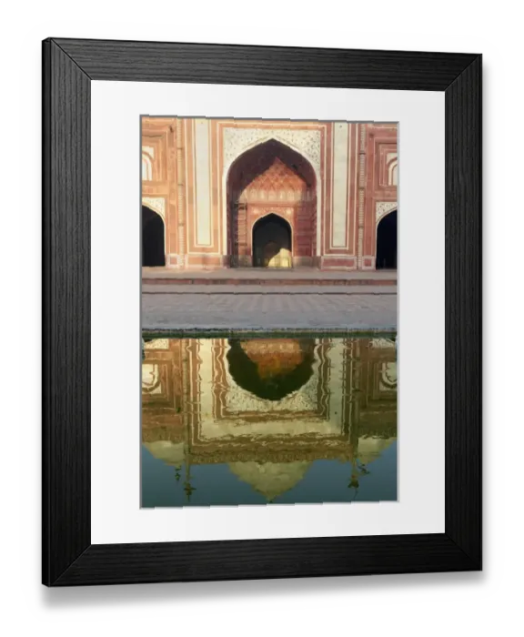 Framed Print : Asia, India, Uttar Pradesh, Agra. On the grounds of the Taj Mahal. A UNESCO World Heritage Site
