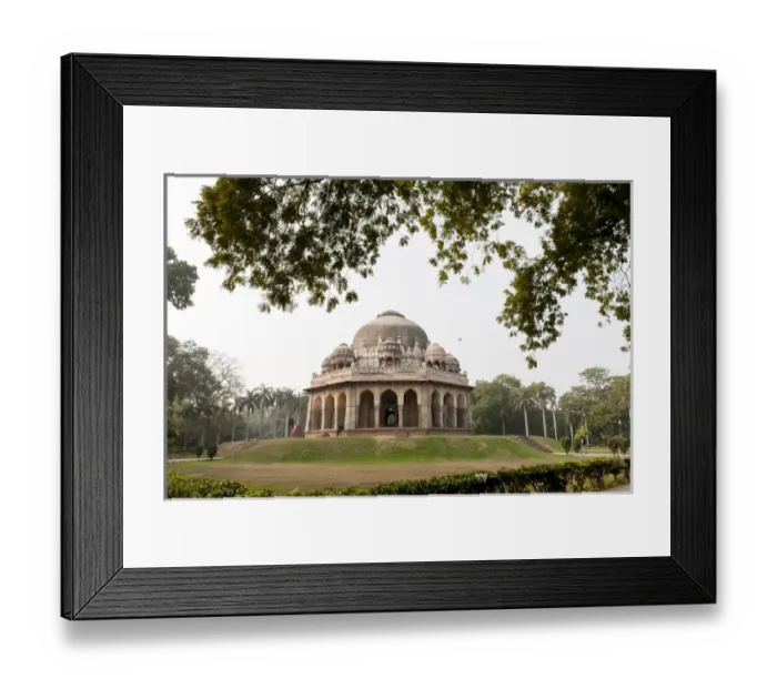 Framed Print : Muhammad Sha Sayyids tomb. Lodi Garden. Delhi. Rajasthan. India