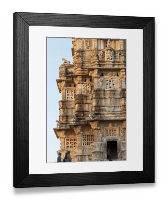 Framed Print : Bas relief. Chittaurgarh Citadel. 6th century. Rajasthan. India