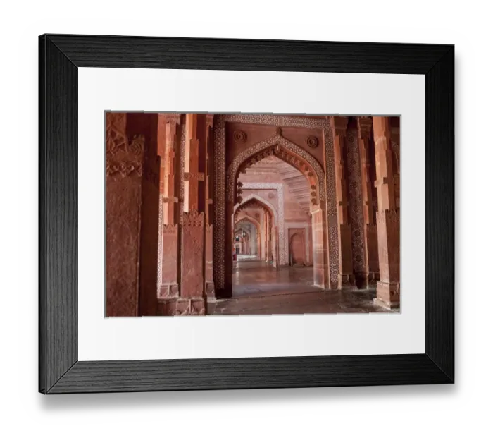 Framed Print : Architectural detail. Fatehpur Sikri. Mughal Empire Mosque. Unesco World Heritage