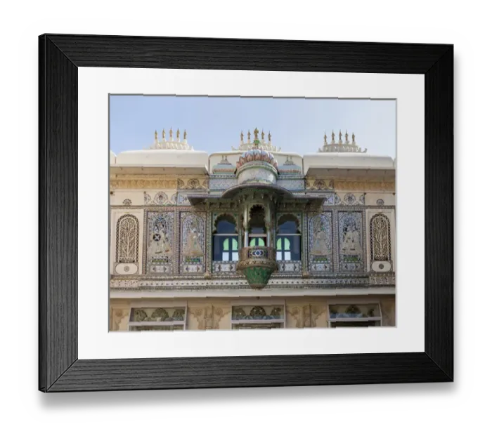 Framed Print : Architectural detail. City Palace. Shiw Nivas Palace. Udaipur Rajasthan. India Framed Print : Architectural detail. City Palace. Shiw Nivas Palace. Udaipur Rajasthan. India