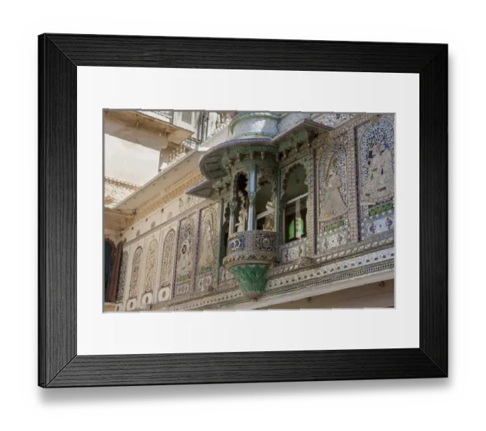 Framed Print : Architectural detail. City Palace. Shiw Nivas Palace. Udaipur Rajasthan. India Framed Print : Architectural detail. City Palace. Shiw Nivas Palace. Udaipur Rajasthan. India