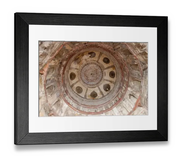 Framed Print : Sheesh Gumbad. Lodi Garden. Ceiling. Delhi. Rajasthan. India