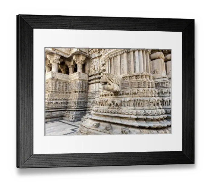 Framed Print : Bas Relief. Jagdish Temple. Udaipur Rajasthan. India